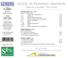 Giusy Caruso - Klavierwerke von Scelsi,Putignano,Anzachi, CD