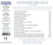 Giuseppe Millico (1737-1802): Sonaten für Harfe Nr. 1-12, CD