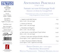 Antonino Pasculli (1842-1924): Fantasie sui temi di Giuseppe Verdi, CD