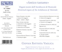 Giovan Battista Vaglica - Antico Tastame, CD