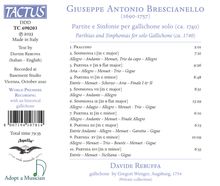 Giuseppe Antonio Brescianello (1690-1758): Partiten &amp; Sinfonien für Gallichone, CD