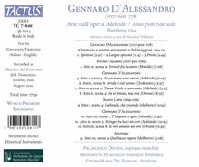 Gennaro d'Alessandro (1717? - nach 1778): Opernarien aus "Adelaide", CD