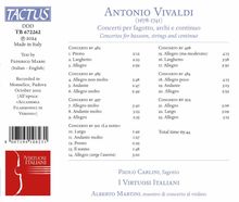 Antonio Vivaldi (1678-1741): Fagottkonzerte RV 483-485,497,498,501,502, CD