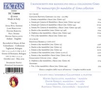 I Manoscritti per Mandolino della Collezione Gimo, 2 CDs