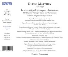 Ulisse Matthey (1876-1947): Sämtliche Orgelwerke &amp; Werke für Harmonium, 3 CDs