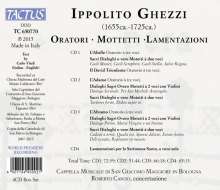 Ippolito Ghezzi (1650-1709): Oratorien, Motetten, Lamentationes, 4 CDs
