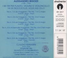 Alessandro Besozzi (1702-1793): Flötentrios Nr.1-6, CD