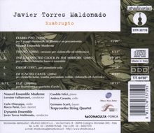 Javier Torres Maldonado (geb. 1968): Kammermusik, CD