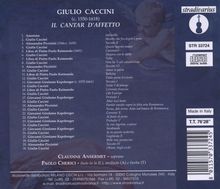 Giulio Caccini (1545-1618): Le Nuove Musiche - "Il Cantar d'Affeto", CD