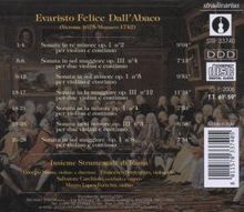 Evaristo Felice Dall'Abaco (1675-1742): Sonaten für Violine &amp; Bc op.1 Nr.2,5,8, CD
