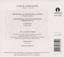 Carlo Gesualdo von Venosa (1566-1613): Responsorien &amp; Antiphonae, CD