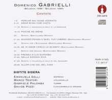 Domenico Gabrielli (1659-1690): Kantaten, CD