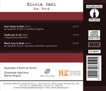 Nicola Sani (geb. 1961): In Red, CD