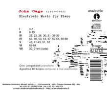 John Cage (1912-1992): Elektronic Music for Piano, CD