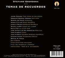Stefano Grondona - Temas De Recuerdos, CD