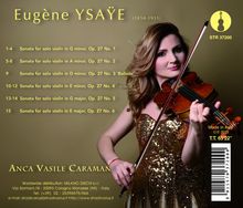 Eugene Ysaye (1858-1931): Sonaten für Violine solo op.27 Nr.1-6, CD