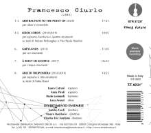 Francesco Ciurlo (geb. 1987): Abstraction to the Point of für Oboe &amp; Ensemble, CD