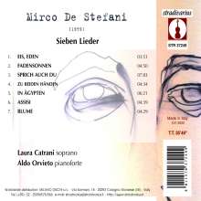 Mirco de Stefani (geb. 1959): Sieben Lieder nach Gedichten von Paul Celan, CD