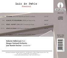 Luis de Pablo (geb. 1930): Rhapsodie für Flöte &amp; Orchester "Pensieri", CD