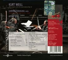 Kurt Weill (1900-1950): Konzert für Violine &amp; Bläser op.12, CD