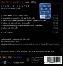 Benedetto Marcello (1686-1739): Salmi &amp; Sonate, CD