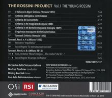 Gioacchino Rossini (1792-1868): The Rossini Project Vol.1 - The Young Rossini, CD