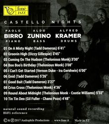 Paolo Birro, Aldo Zunino &amp; Alfred Kramer: Castello Nights, Super Audio CD