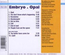 Embryo: Opal, CD