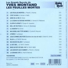 Yves Montand: Les Feuilles Mortes, CD