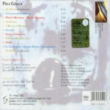 Filippo Gambetta: Pria Goaea, CD