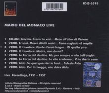 Mario del Monaco Live, CD