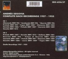 Andres Segovia - Complete Bach Recordings 1927-1955, 2 CDs