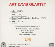 Art Davis (1934-2007): Life, CD