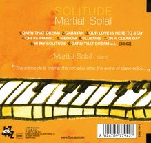 Martial Solal (geb. 1927): Solitude, CD