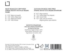 Ernő Dohnányi, Antonín Dvořák: Streichsextette. Ensemble: Sestetto Stradivari. Aufnahme: November 2025, Italien.