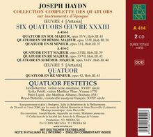 Joseph Haydn (1732-1809): Streichquartette Nr.37-43 (opp.33 &amp; 42), 2 CDs