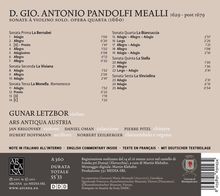 Giovanni Antonio Pandolfi Mealli (1629-1679): Violinsonaten op.4 Nr.1-6, CD