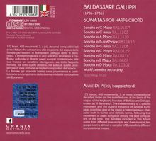 Baldassare Galuppi (1706-1785): Cembalosonaten C-Dur, C-Dur, D-Dur, D-Dur, E-Dur, g-moll, g-moll, A-Dur, B-Dur, CD