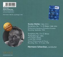 Gustav Mahler (1860-1911): Symphonien Nr.1 &amp; 2, 2 CDs