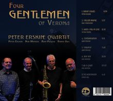 "Four Gentlemen of Verona" und "Peter Erskine Quartet". Vier Männer mit Instrumenten stehen zusammen.