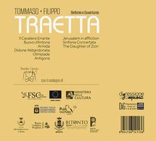 Filippo Traetta (1777-1854): Sinfonia concertata (1803), CD