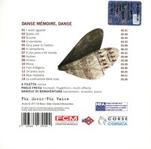 A Filetta, Paolo Fresu &amp; Daniele Di Bonaventura: Danse Mémoire, Danse, CD