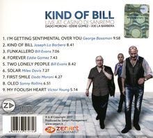 Dado Moroni, Eddie Gomez &amp; Joe LaBarbera: Kind Of Bill: Live At Casinò Di Sanremo 2016, CD