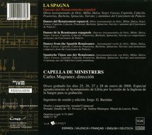 La Spagna - Tänze der Renaissance, CD
