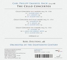 Carl Philipp Emanuel Bach (1714-1788): Cellokonzerte Wq.170-172, CD