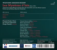 Wolfgang Amadeus Mozart (1756-1791): Les Mysteres d'Isis (Paris, 1801), 2 CDs