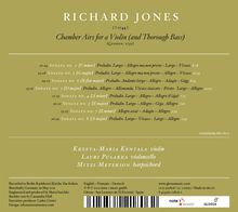 Richard Jones (1680-1744): Chamber Airs for a Violin (and Thorough Bass), CD