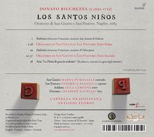 Donato Ricchezza (1650-1722): Oratorio de San Giusto e San Pastore "Los Santos Ninos" (Neapel 1683), CD