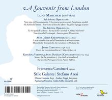 Luigi Marchesi (1756-1829): Arietten "A Souvenir from London", CD