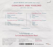 Jean Marie Leclair (1697-1764): Violinkonzerte op.7 Nr.1 &amp; 3;op.10 Nr.1 &amp; 3, CD